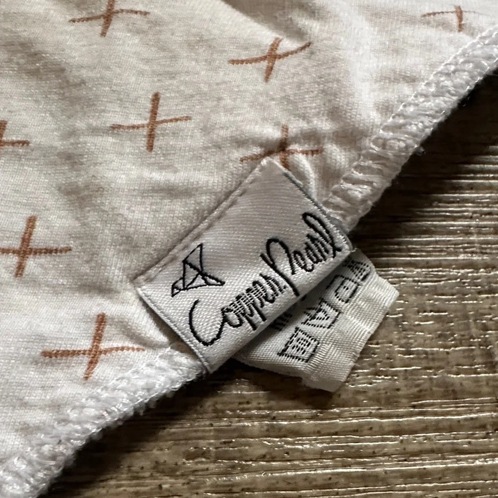 Baby Bandana Bibs Set - Gray, Cream, White copper pearl, natural cloth